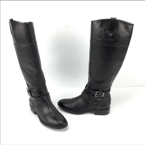 Vince Camuto Shoes - Vince Camuto Pazelle Tall Riding Black Boots size5